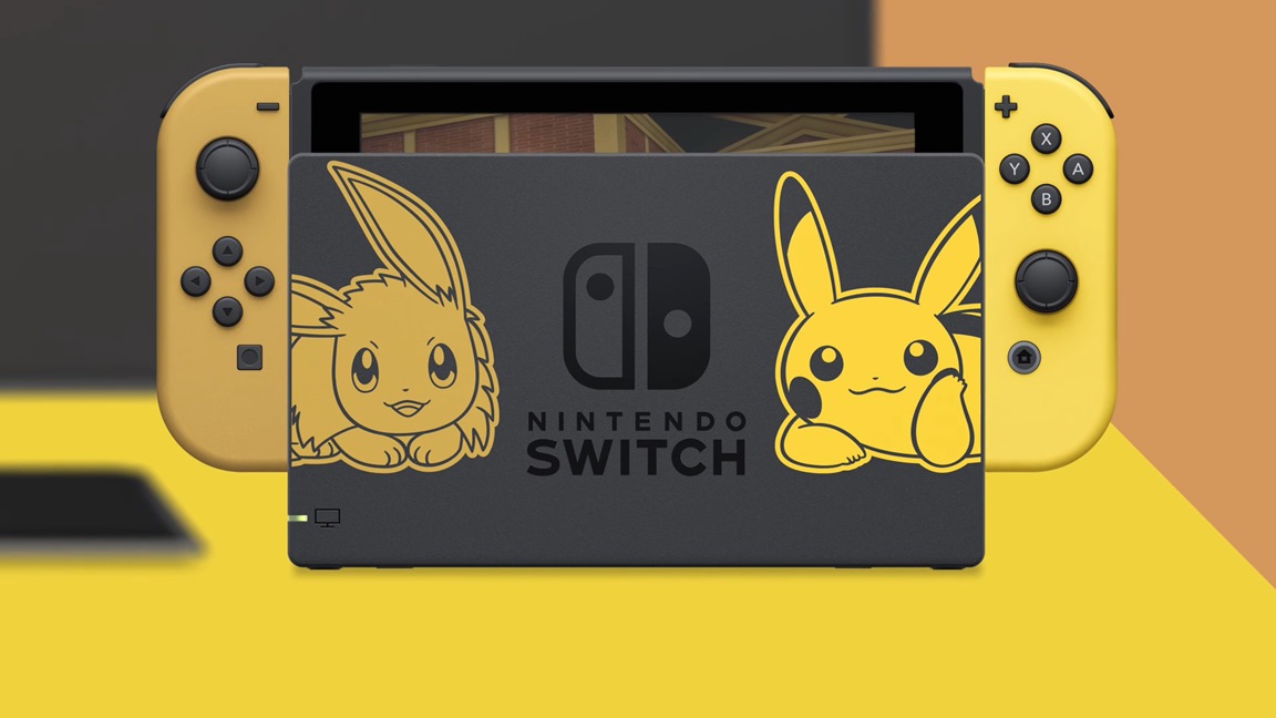 Nintendo revela Switch Pikachu and Eevee edition