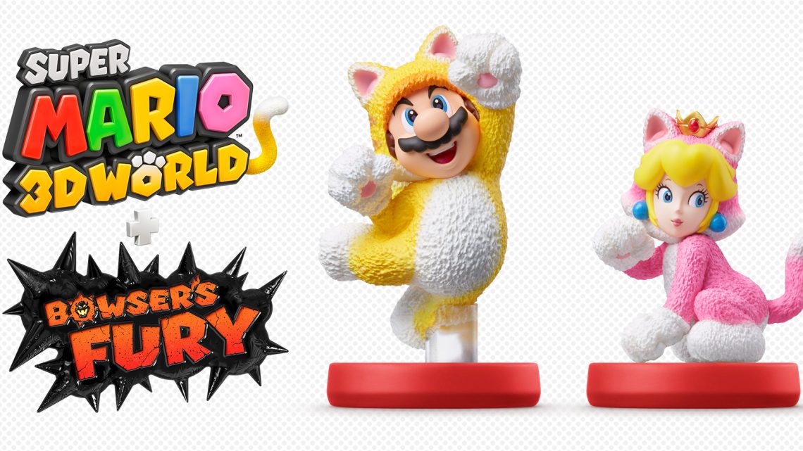 Super Mario 3D World + Bowser’s Fury – amiibos de Cat Mario e Cat Peach são revelados